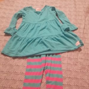 Girls ruffle girl set